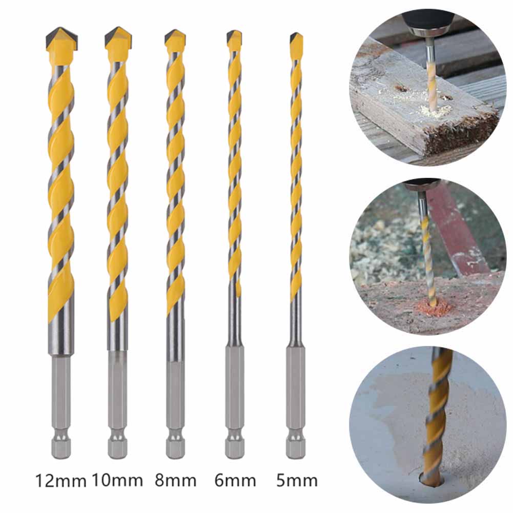 Power Tools In Workshop - 1pc Hex Shank Drill Bit 5/6/8/10/12mm