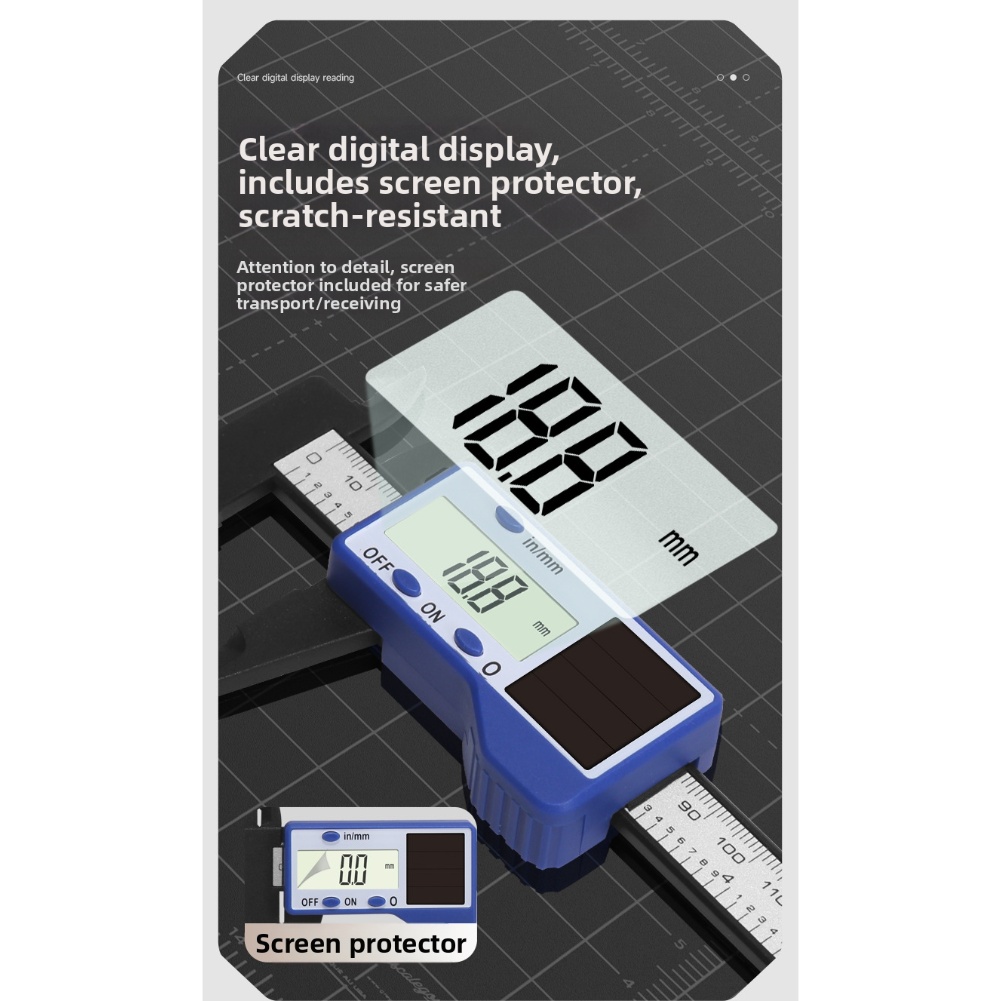 1pc Solar Powered Digital Vern - огляд і ціна Workshop Layout Tools