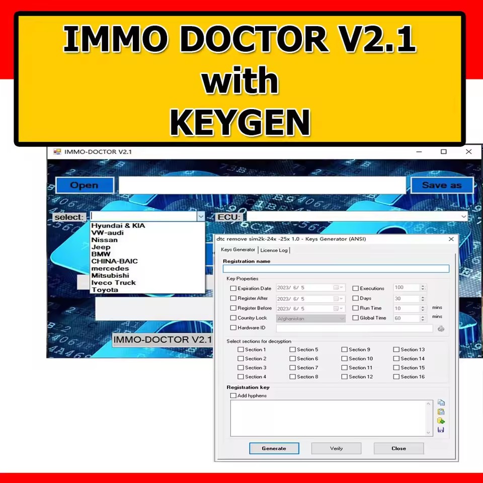 Immo Doctor Multi Brand V2.1 E - огляд і ціна Workshop Tools Brand