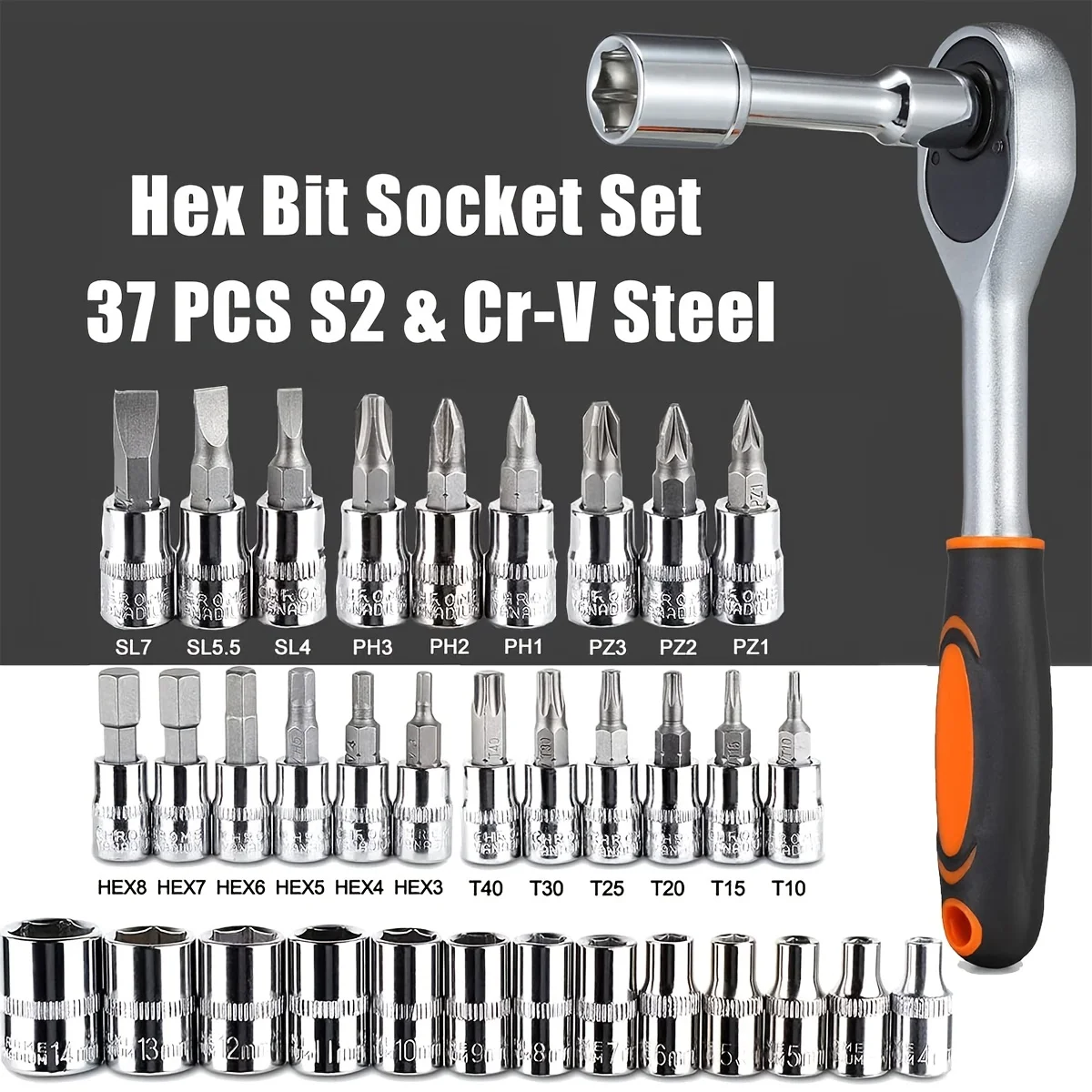 46pc Drive Socket Set 1/4 inch - огляд і ціна Workshop Tools Kit