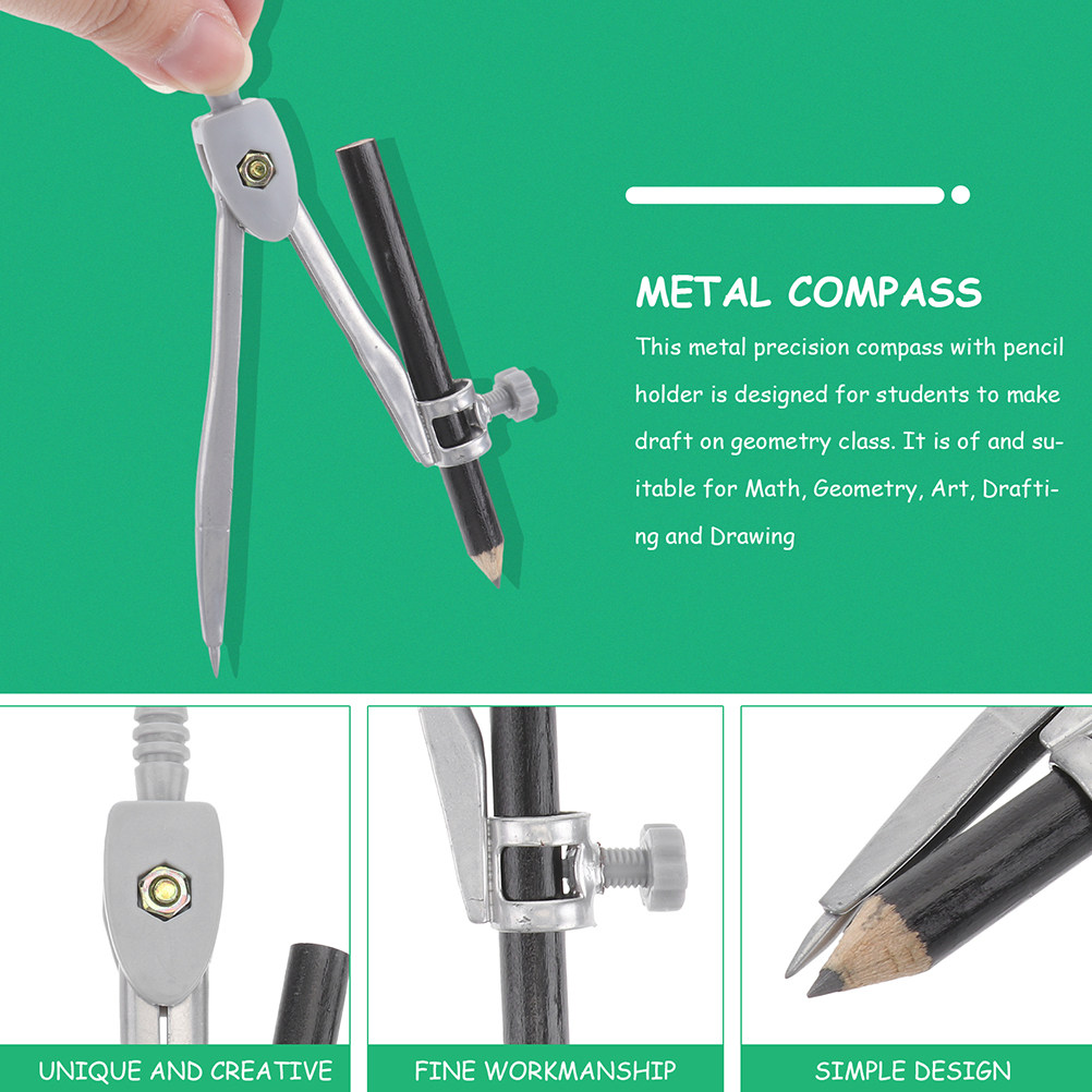 5Pcs Compass for Drawing Circl - огляд і ціна Workshop Tools Drawing