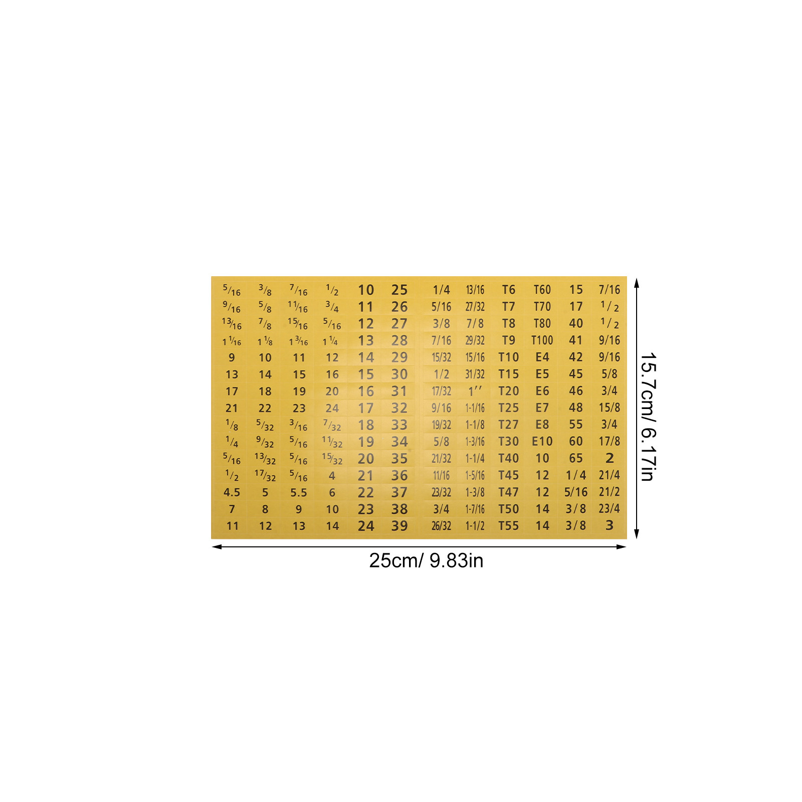 20Sheets Socket Wrench Sticker - огляд і ціна Tools Mechanical Workshop